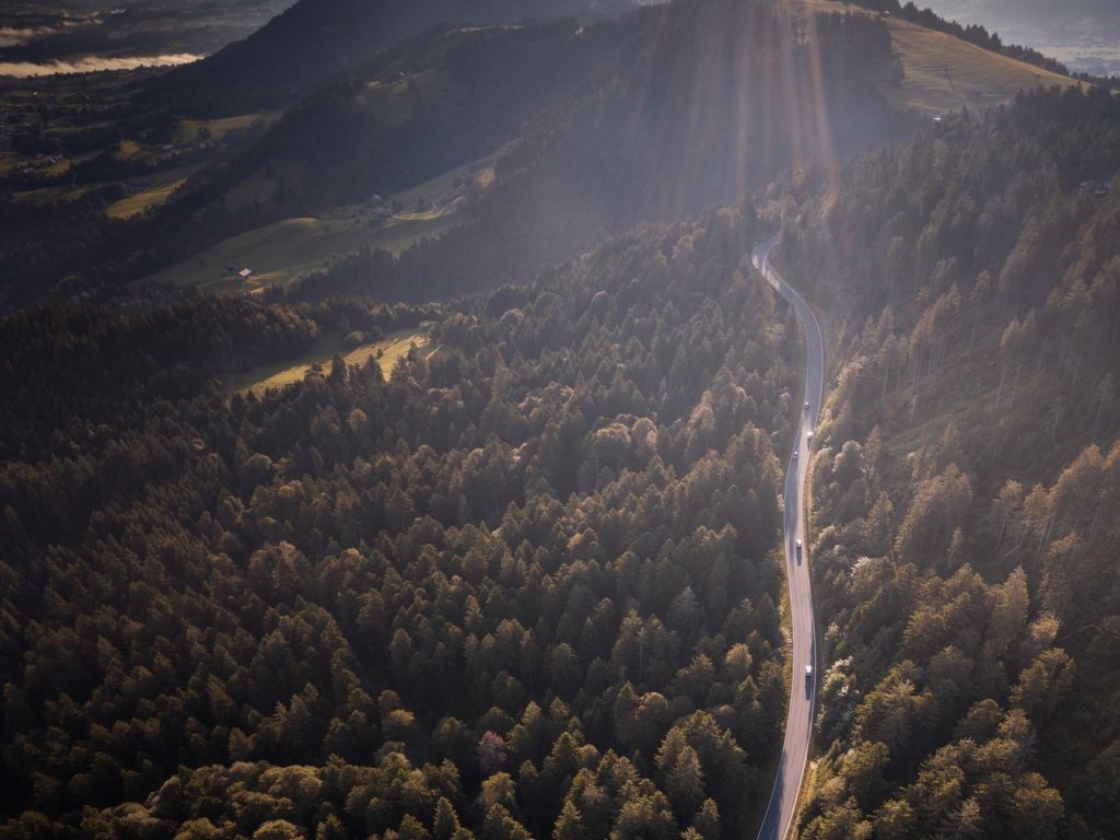 Herbststimmung mit Blick auf das Bödele in Vorarlberg