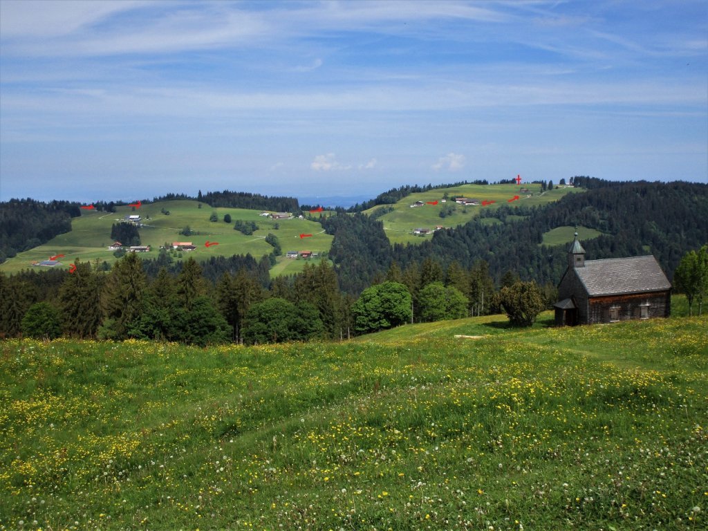 Hier sehen sie die Route über Fürnberg und Hochberg