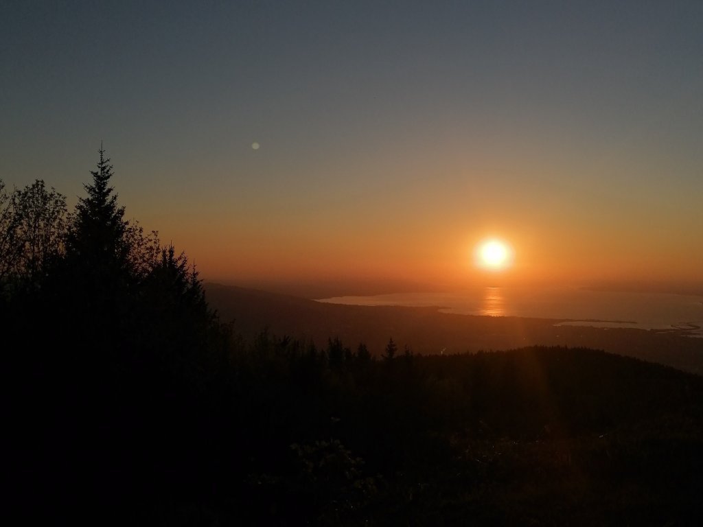 Sonnenuntergang Lank mit Blick zum Bodensee