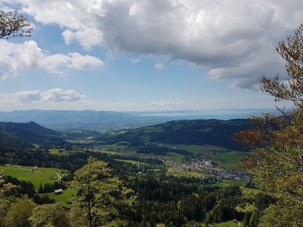 Blick vom Brüggelekopf bis zum Bodensee